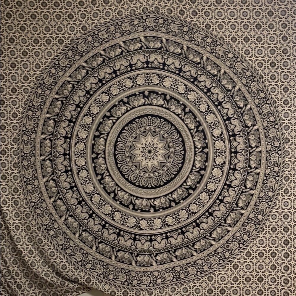 Urban outfitters black and white tapestry